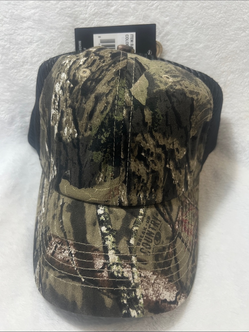 Mossy Oak Camouflage Trucker Hat - Green, Brown, Black